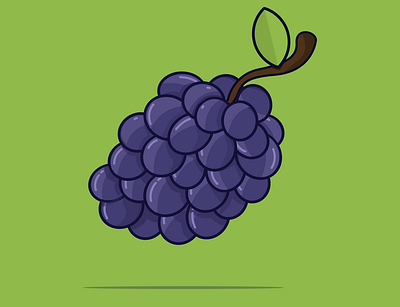 Grape Vector/Flat Design animation art design flat flatdesign icon illustration illustrator minimal vector vector art vector illustration