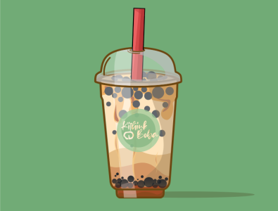 Boba Drinks art design flat flatdesign icon illustration minimal vector vector art vector illustration