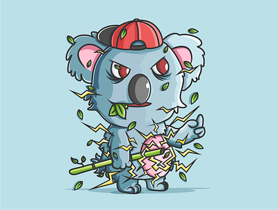 Koala Kow Illustration Monster animal animal illustration design design tshirt illustration illustrations illustrator koala monster shirt shirtdesign shirts tshirt design tshirtdesign vector vector art