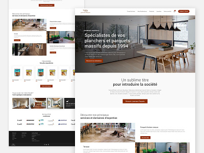 Parquet Flooring Website design minimal ui web webdesign
