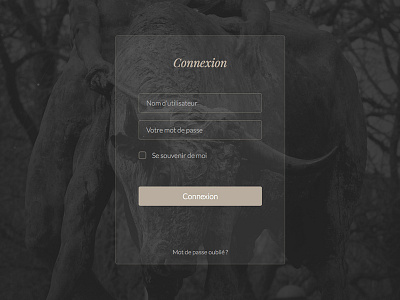 Login Form - Ordre du Toré classic connection connexion design form in login minimal sign sketch web