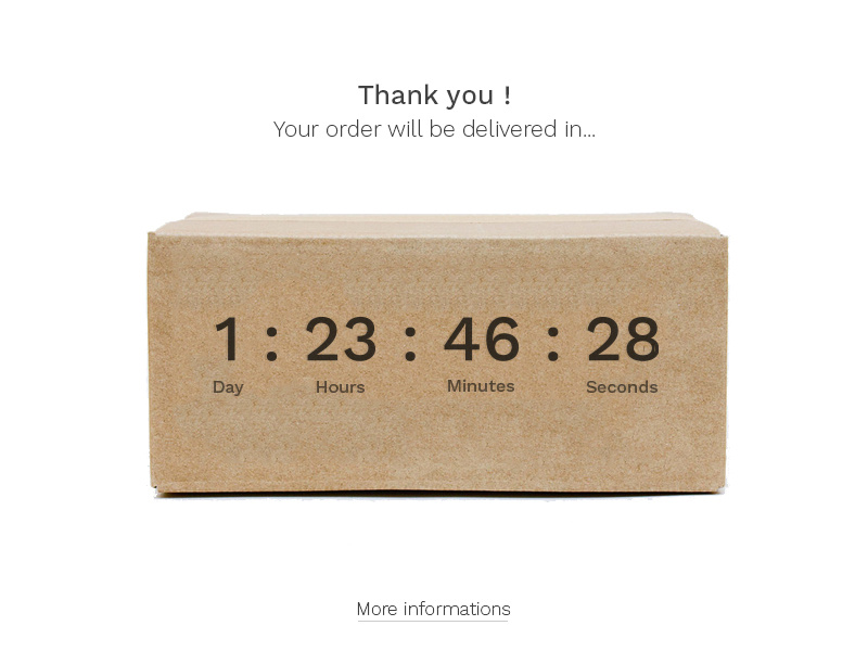 Daily UI #014 - Countdown clean countdown timer minimal 014 dailyui ui
