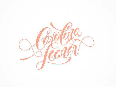 Carolina Leaner beer branding craft beer hand lettering handlettering lettering logo logo design logotype