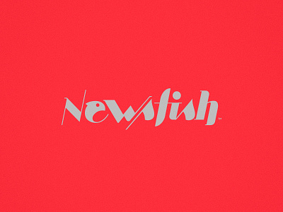 Newsfish logotype brand design branding fish logo logo design logotype news type design typography