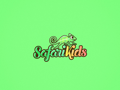 Safarikids logotype design character character design hand lettering handlettering kids lettering logo logo design logotype logotype design mascot script lettering