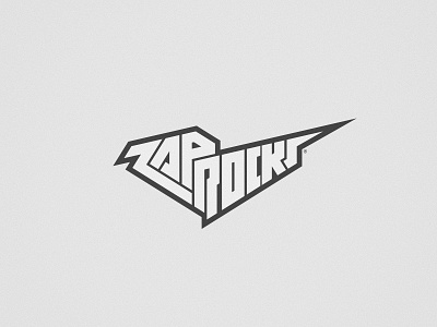 Zap.Rocks logotype crowdfunding hand lettering handlettering lettering logo logo design logotype logotype design