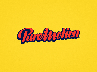 Puremotion logotype design hand lettering handlettering lettering logo logo design logotype logotype design script lettering