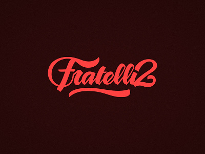 Fratelli logotype hand lettering handlettering lettering logo logo design logotype logotype design script lettering