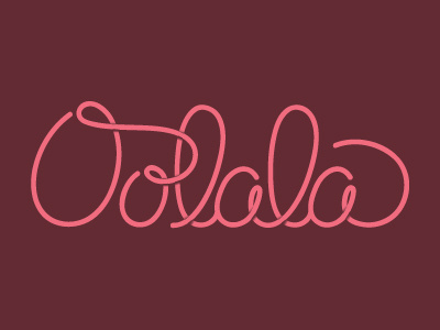 Oolala fancy hand lettering oolala type typography