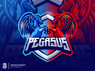 Pegasus Mascot Logo