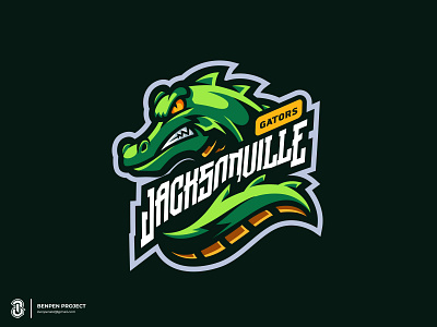 Crocodile Mascot Logo aligatorlogo bold logo crocodilelogo design esports gaming illustration logos mascot sports logo