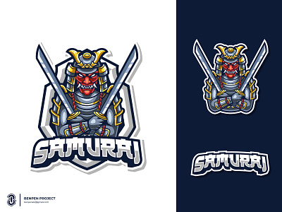 Samurai Mascot Logo bold logo design esports gaming illustration japanlogo logo logos mascot samurai samurailogo samuraimascot sports logo twitchlogo