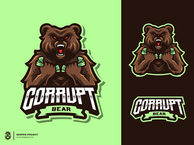 Bear Mascot Logo animation bearlogo bearmascot bold logo branding design esports gaming graphic design illustration logo logos mascot sports logo twitchlogo ui