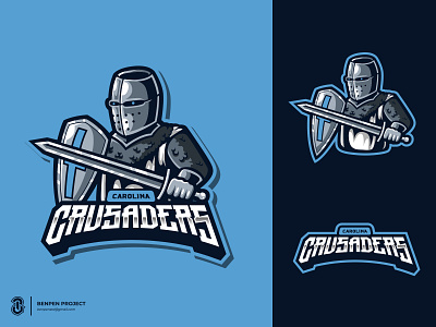 Crusaders Mascot Logo animation bold logo branding crusaderslogo crusadersmascot design esports gaming graphic design illustration logo logos mascot sports logo ui