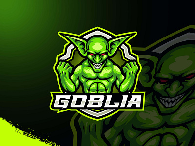 Goblia bold logo design esports gaming goblia goblin illustration logo logos mascot sports logo