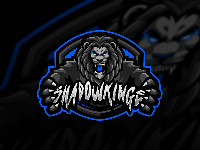 Black Lion Mascot logo