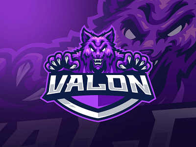 Wolf Mascot Logo bold logo design esports gaming illustration logo logos mascot sports logo ui wolf wolf logo wolf mascot