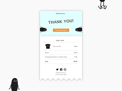 DailyUI017 / Email Receipt dailyui design email email receipt ui