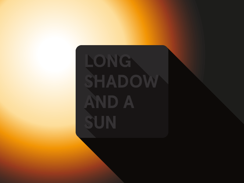 Watch out, flat design… design flat long shadow