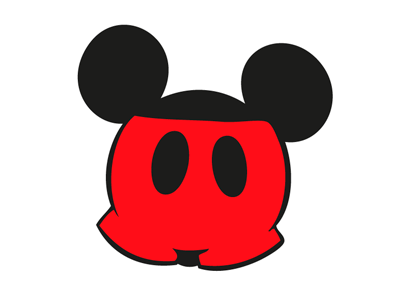 Pants on head illustration mickey mouse msced