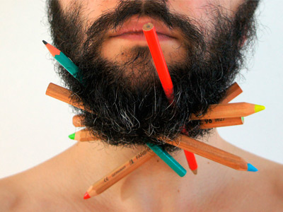 Beard Pencil Holder msced