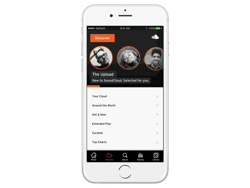 SoundCloud iOS Redesign