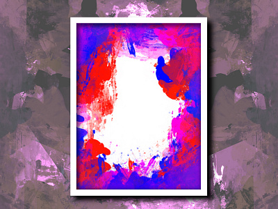 Abstract Pastel Metal Poster
