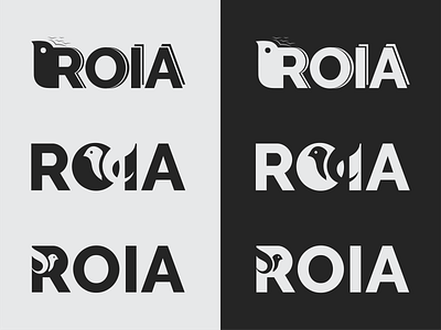 ROIA LOGO IDEA branding bwlogo custom logo illustration illustrator logo logo design minimal logo vector