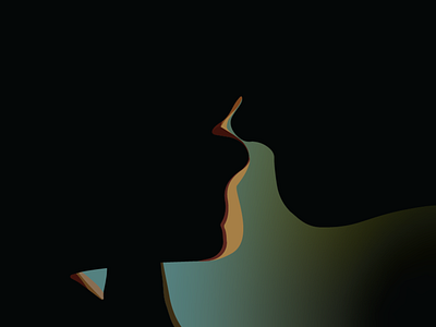 A kiss abstrack design emotion human body illustration illustrator vector