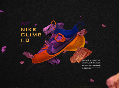 Nike Climb art direction design graphic design photoshop typography