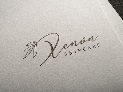 Logo design for skin care company Xenon