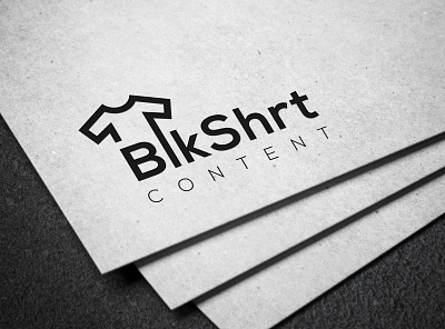 Logo design project for Blkshrt black branding concept content creator design graphicdesign logo tshirt unique