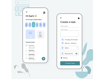 To-do list mobile app aesthetic app design minimal mobi mobile app todo app todolist ui ux