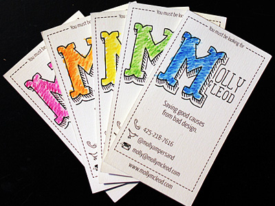 Business Card 2012 - back business card flowchart hand drawn icons self promotion watercolor