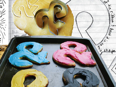 CMYKookies ampersand cmyk cookie cutter cookies edible lettering photography typography