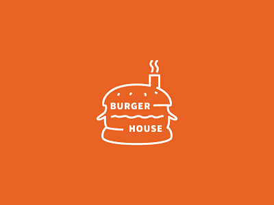 Burgerhouse Logo burger food house joint logo