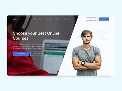 Course E-Learning Landing Page