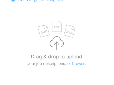 TheLadders Recruiter - Post a Job via Drag 'n Drop drag and drop responsive upload website