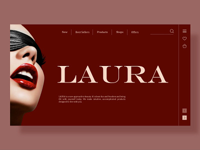 Concept Website for cosmetics company