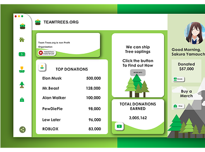 Team Trees concept design illustration ui