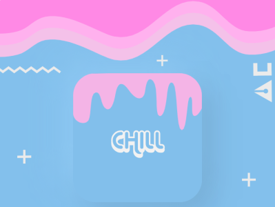 Chill bluish chill inkscape simple soft illustration