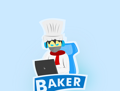 Gaming Logo Baker design illustration inkscape logo