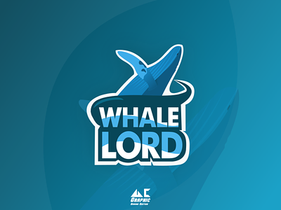 Gaming Logo Whale Lord design illustration inkscape logo