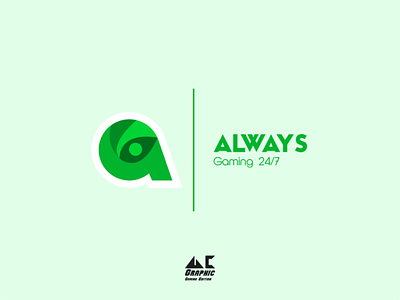Always Gaming 24 7 concept design illustration inkscape logo
