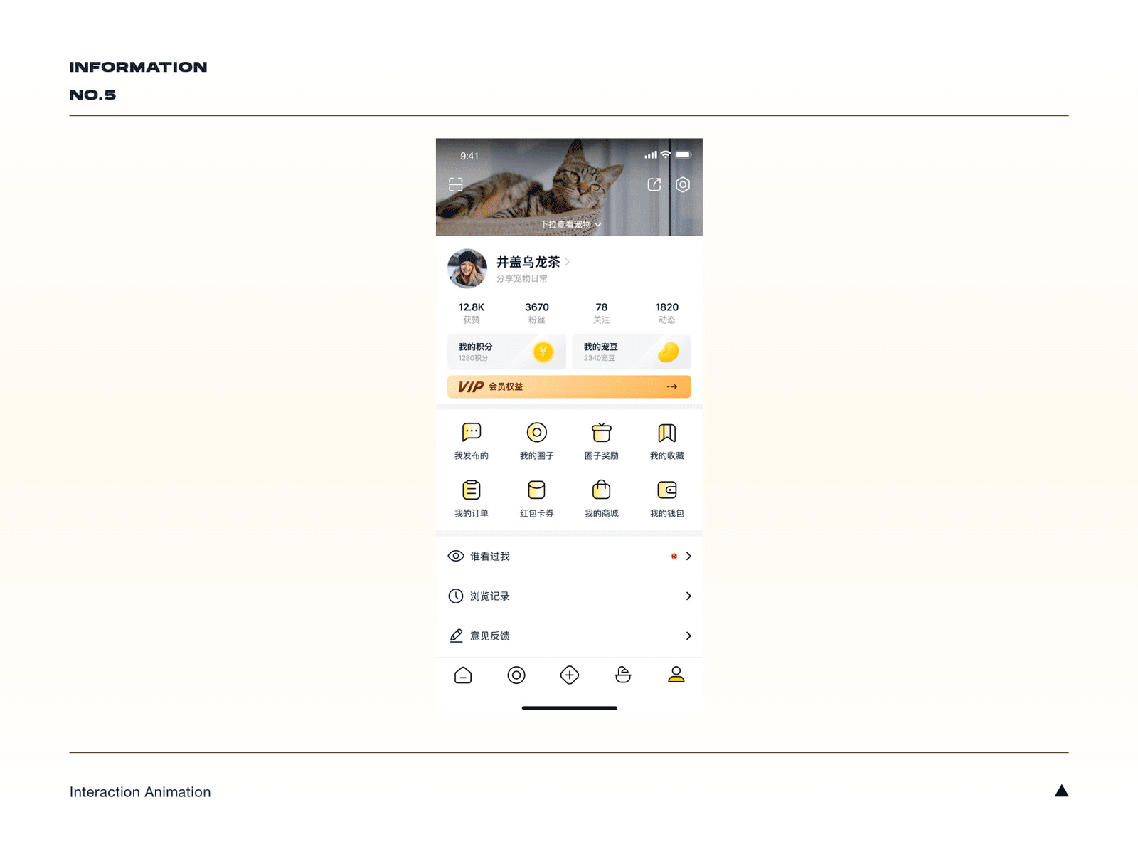 Pet App Animation animation interaction design ui