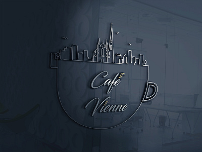 Café Vienne animation art café design illustration illustrator logo type ui ux vector