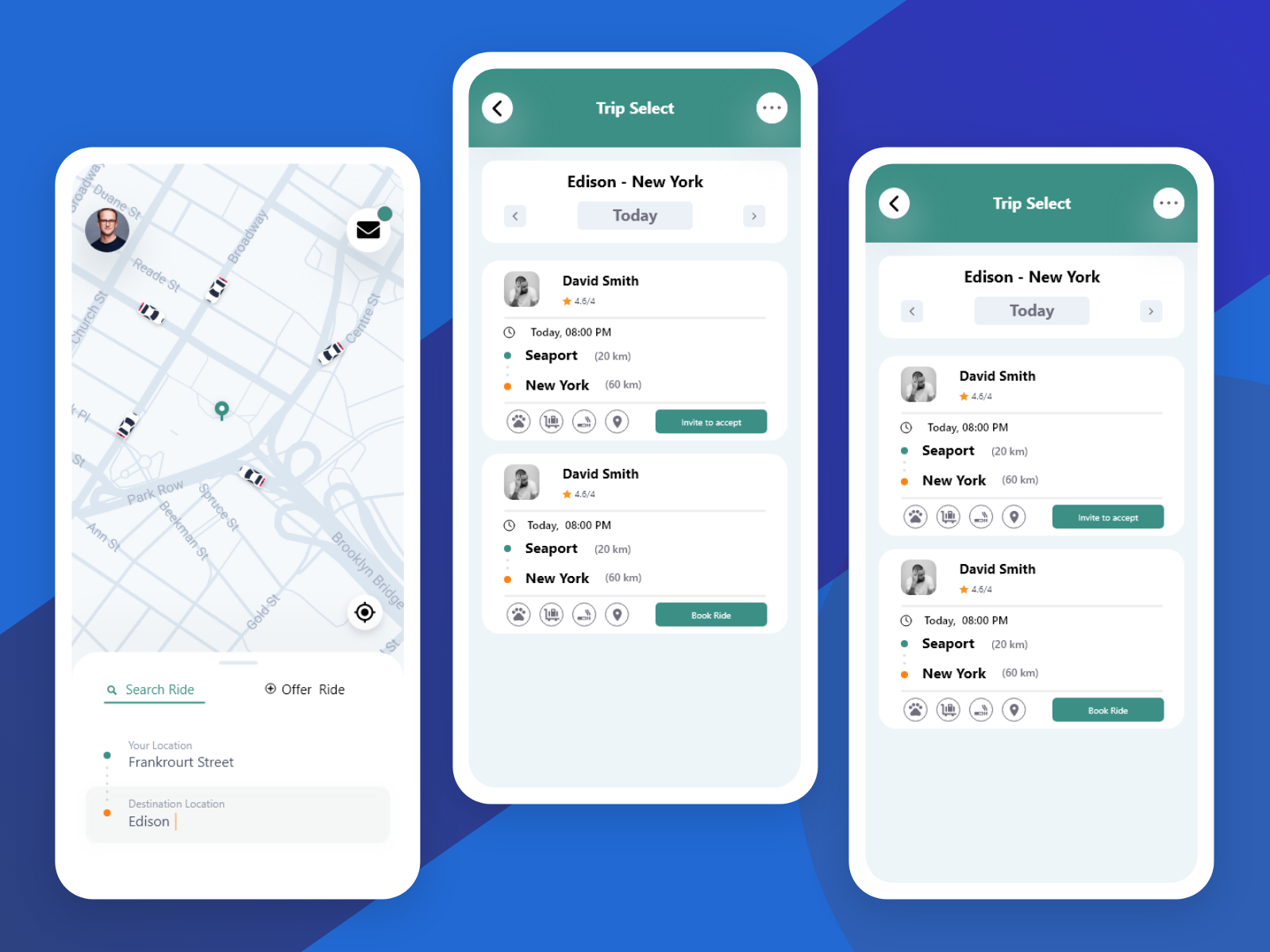 Ride Sharing App Redesign by Harish Jee on Dribbble