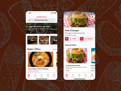 Food Delivery App app design delivery app food foodie app mobile app swiggy ui zomato