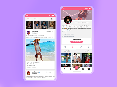 Onlyfans Clone App app desgin chat connect graphic design mobile app onlyfans social app tip ui