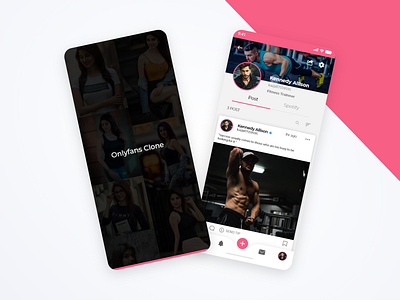 Onlyfans Clone App app design graphic design mobile app onlyfans ui